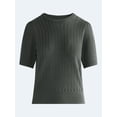 thumbnail image 5 of Free Assembly Women’s and Women's Plus Pointelle Sweater with Puff Sleeves, Sizes XS-4X, 5 of 5