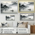 thumbnail image 4 of Designart "Canoe Boat Asian beauty I" Asian Art Floater Framed Canvas Print, 4 of 7