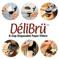 thumbnail image 3 of Paper Filters for Reusable Coffee Pods Fits All Brands Compatible With All - Disposable Paper Filter (100/Box) by Delibru, 3 of 6