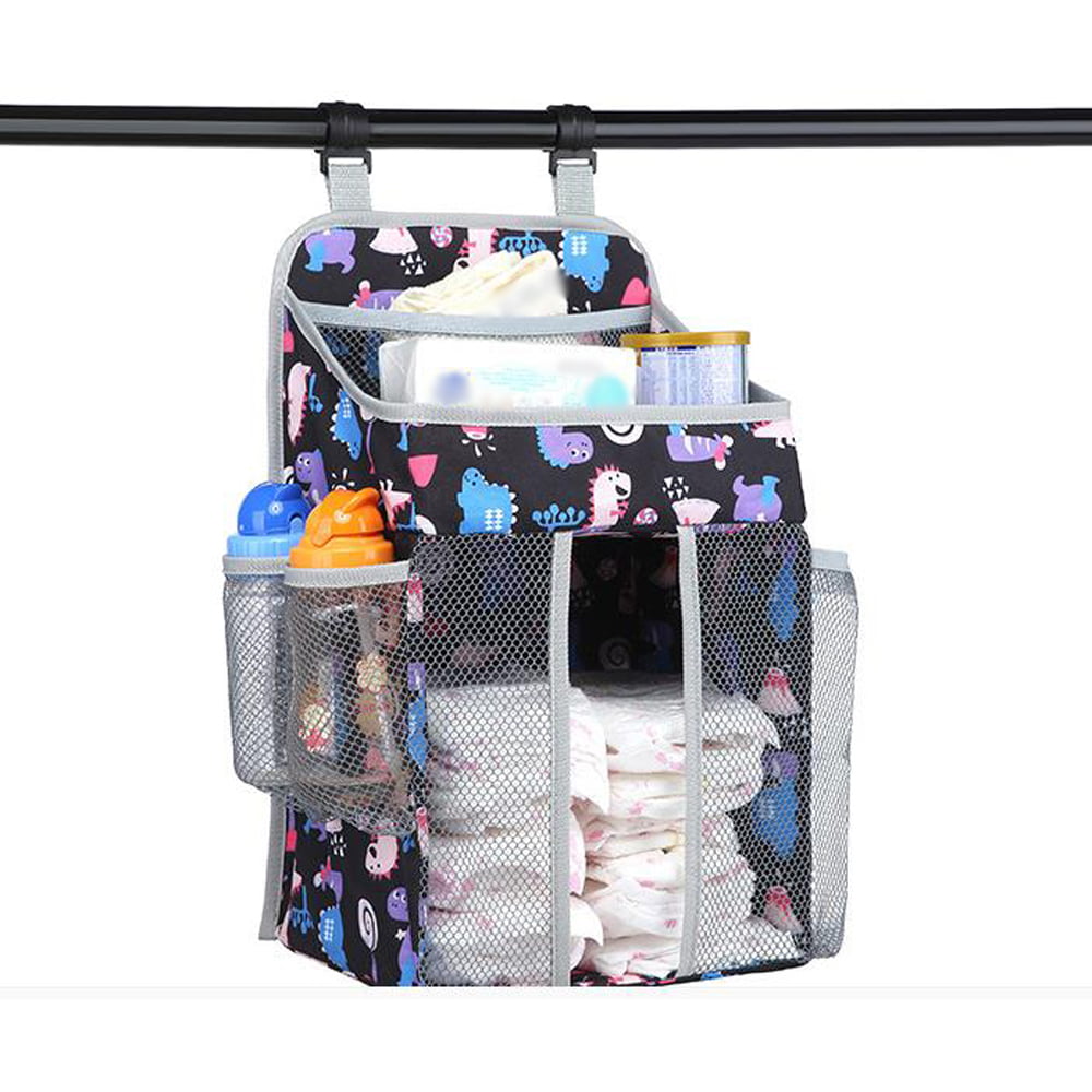 Multifunctional Bed Hanging Storage Bag Baby Toy Diapers Feeding Bottle Holder D 