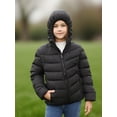 thumbnail image 4 of Lanbubble Girls Puffer Jacket Hooded Packable Winter Coat with Pockets Lightweight Warm Outerwear for Kids, Sizes 4-12 Years, 4 of 11