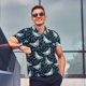 thumbnail image 4 of Fotbe Glowing Butterfly Camiseta Polo de Golf para Hombre con Estampado – Camisa Deportiva Transpirable con Cuello Abotonado-Large, 4 of 6
