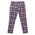 thumbnail image 6 of Uuszgmr Pants For Mens Relax Fit Slim Leg Casual Plaid Printed Pocket Zipper Button Feet Trousers Pink S, 6 of 9