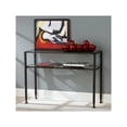 thumbnail image 1 of Southern Enterprises Black Sofa Table with Glass Top, 1 of 2
