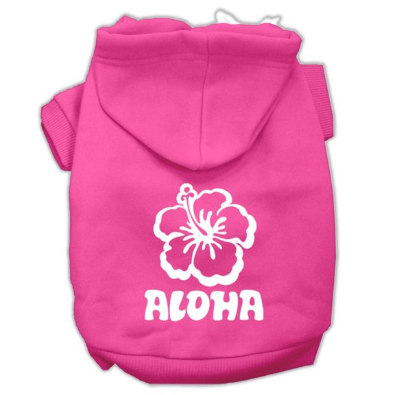 Pet, Dog Cat Hoodie Screen Printed, "Aloha Flower"