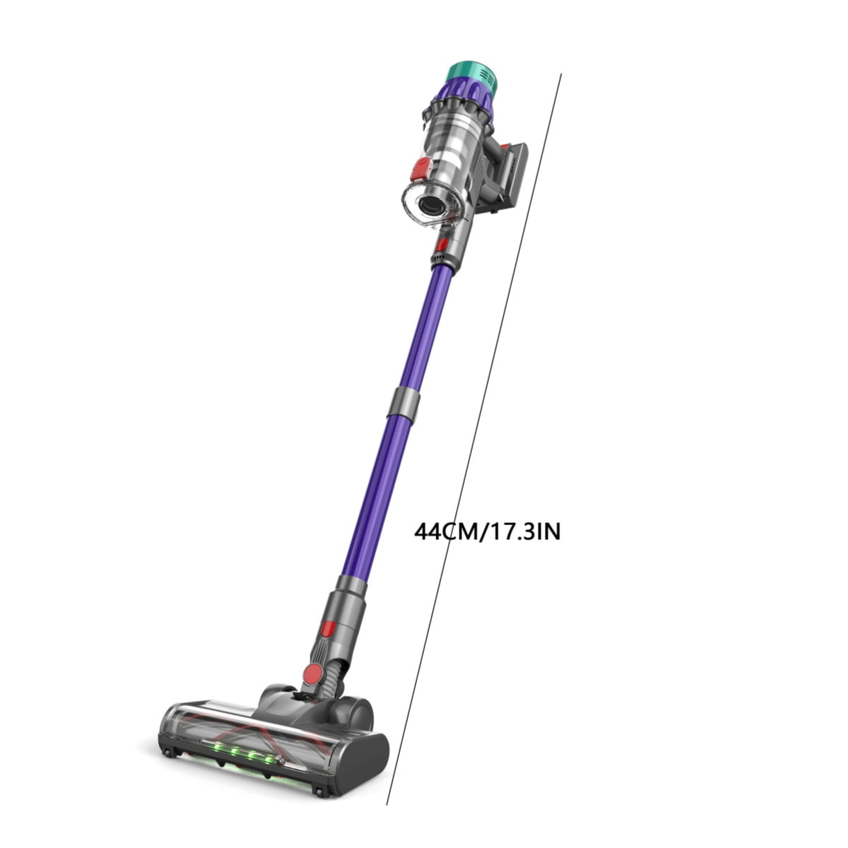 Blossom Cordless Vacuum Cleaner, 600W 50KPA 50 Mins Runtime Vacuum Cleaners for Home, Self-Standing Stick Vacuum with Anti-Tangle Brush, LED Touch Screen for Pet Hair/Carpet/Floor