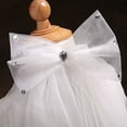 thumbnail image 6 of ROCKROK Handmade Double Layer Flower Girls Wedding Veils Cute for Rhinestone Bowknot Kids Birthday Dance Costume Photo P, 6 of 7