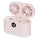 thumbnail image 1 of Mini aire acondicionado portátil USB, humidificador, purificador, luz LED, escritorio. Rosa, 1 of 8