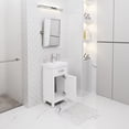 thumbnail image 4 of Water Creation Mia 18" Wood Single Bathroom Vanity in Pure White/Chrome, 4 of 7
