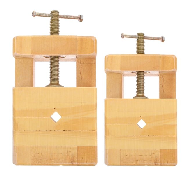 HEATSHAKING 2Pcs Tabletop Wood Carving Clamp for Seal Engraving with Adjustable Secure Holding