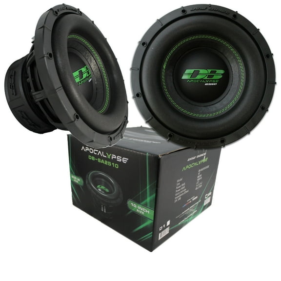 Deaf Bonce Apocalypse 10" Dual 2 Ohm Car Subwoofers, 3200W Max Power, 2 Pack