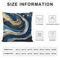 thumbnail image 5 of Navy Blue Throw Pillow Covers Abstract Blue Gold Pillow Cases Decorative Cushion Cases for Sofa Couch Living Room, 5 of 5