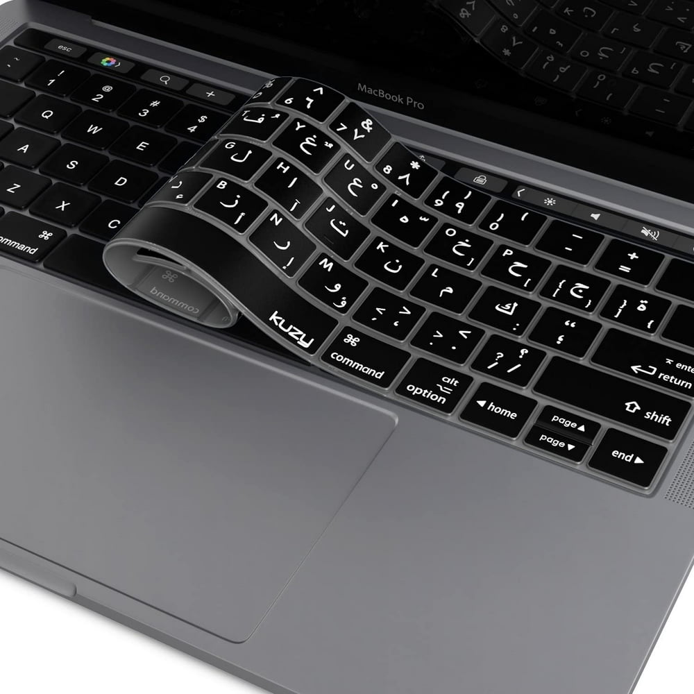 Arabic Keyboard Cover for New MacBook Pro with Touch Bar 13 inch and 15