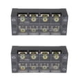 thumbnail image 2 of Terminal Block, 100A 600V PC and Copper Distribution Block Terminal Blocks with 2 Pcs for Lighting, Tunnel Power Distribution, 2 of 7