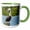 Green/White, variant on 3drose, Brown Pelican, New Smyrna Beach, Florida, Usa, 11oz Two-tone Yellow Mug