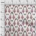 thumbnail image 1 of oneOone Organic Cotton Voile Fabric Argyle Style Ikat Print Fabric By The Yard 42 Inch Wide, 1 of 4