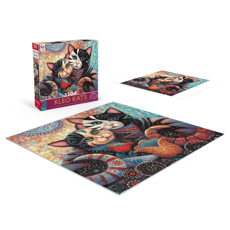 Ceaco 550-Piece Kleo Kats Kindred Spirits Interlocking Jigsaw