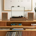 thumbnail image 3 of Tocadiscos de vinilo TANLANIN Vintage Bluetooth de 3 velocidades, 3 of 9
