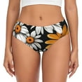 thumbnail image 1 of Balery Yellow White Daisy Pattern Ropa Interior de Algodón para Mujer con Dibujo – Braguitas Cómodas y Elásticas, Estilo Clásico-Small, 1 of 6