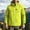 Yellow, variant on LYSMORA Mens Adjustable Hood Softshell Jacket Multi Zip Pockets Wind Resistant Outdoor Hiking Climbing Coat With Cuff Tabs