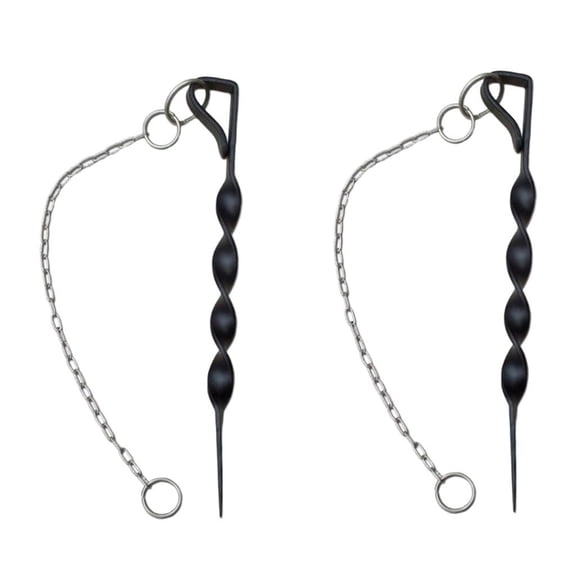 hejhncii 2pcs Outdoor Rain Chain Anchors Spiked Base Design Rain Chain Mounting Hardware