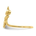 thumbnail image 3 of 14K Yellow Gold Ring Band Themed Polished Fleur De Lis, Size 7, 3 of 5