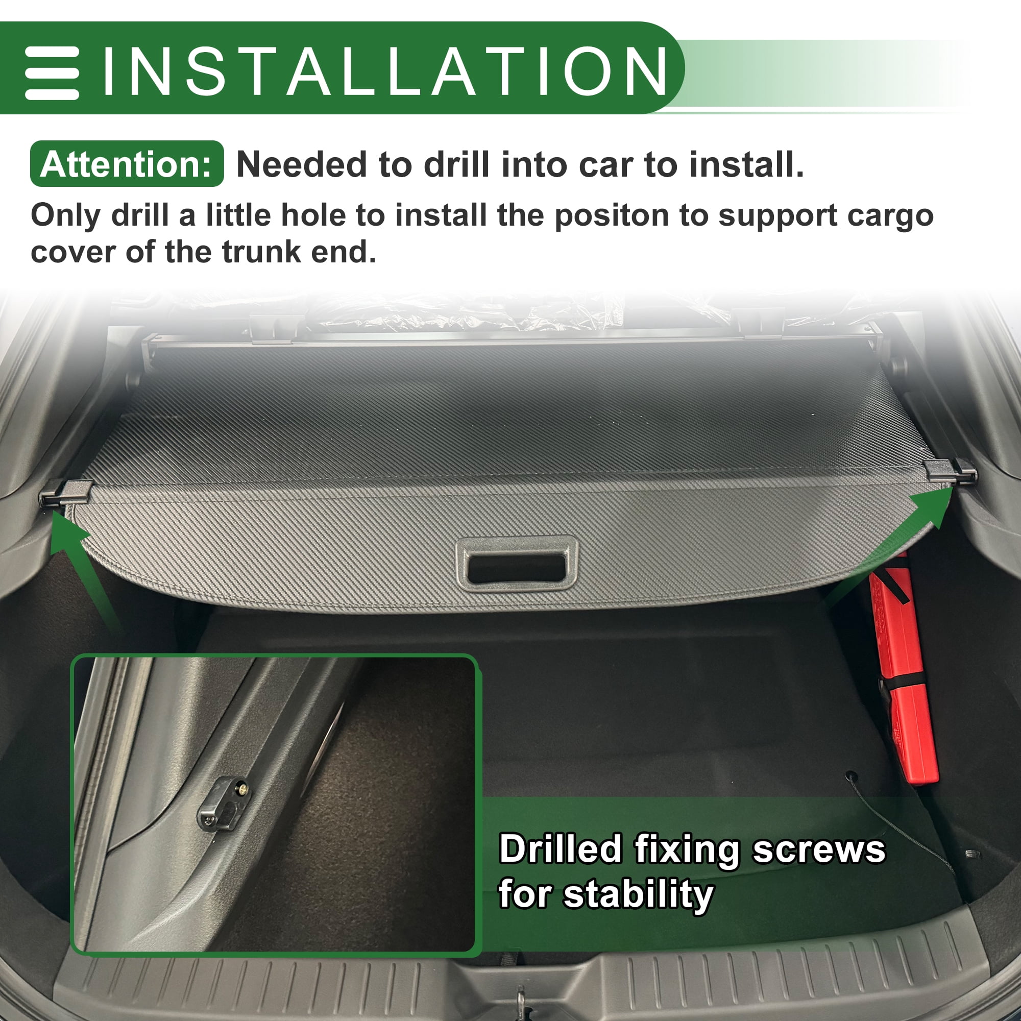 Unique Bargains Retractable Aluminum Alloy Cargo Cover for Lexus NX200t 2015-2017
