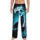 thumbnail image 1 of Fotbe Blue Full Moon Wolf Pantalones de Pijama para Hombre, Pantalones de Dormir, Pantalones de Casa con Cintura Ajustable y Bolsillos-Small, 1 of 6