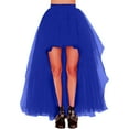 thumbnail image 1 of GDREDA Robe Tutu Asymétrique en Maille à la Mode pour Femme avec devant, Dos Court, Ourlet Long, Bleu, TG, 1 of 3