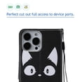 thumbnail image 4 of Allytech Colorful Painting PU Leather Case for iPhone 14 Pro Max 6.7" 2022, Flip Folio Kickstand Card Slots Removable Hand Strap Case for iPhone 14 Pro Max 5G, Cute Cat, 4 of 6