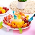 thumbnail image 5 of 10pcs Food Fruit Fork Picks For Kids Cute Animals Decor Cake Forks Bento E6R7, 5 of 7