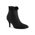 thumbnail image 1 of Unique Bargains Women's Ruffle Zipper Stiletto Heel Ankle Boots, 1 of 7