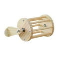 thumbnail image 3 of Rabbit Hay Feeder Rack Wooden Dispenser Rotating Drum Structure for Chinchillas Guinea Pigs Rabbits, 3 of 9