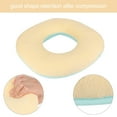 thumbnail image 4 of Donut Butt Pillows for Sitting Pressure Ulcer Bed Sore Cushions for Butt Medical Seat Cushion Pregnancy Postpartum Decubitus Perineal Tailbone Pain Doughnut Chair Pads (L Yellow), 4 of 9