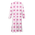 thumbnail image 4 of LJEFF Girls Long-Sleeve Tiered Maxi Dress, Spring Fall Bow Prints Soft Pockets Design Girls' Casual Dresses Pink Size 10, 4 of 6