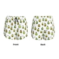 thumbnail image 3 of Daiia Avocado Friends Pattern Women's 2 in 1 Running Shorts - Lightweight Athletic Workout Gym Yoga Shorts Liner with Phone Pockets-Large, 3 of 7
