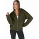 thumbnail image 3 of Sudaderas con Capucha y Cremallera para Mujer, Sudaderas Extragrandes, Conjuntos de Moda Escolar para Otoño, Chaquetas Informales, Ropa de Invierno Verde XXL, 3 of 9