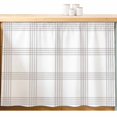 thumbnail image 2 of Grey Buffalo Plaid Cabinet Curtains 28"W x 35L, Farmhouse Checkered Watercolor Under Sink Skirt for Bathroom Vanity Kitchen Self Adhesive, Dust-Proof Privacy Curtain for Closet Shelves Laundry Room, 2 of 9