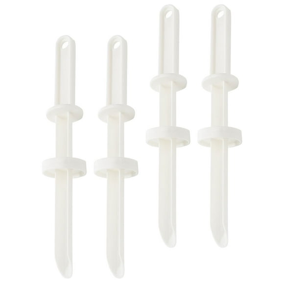 OULII 4Pcs Handheld Food Injector White PP Adding Fillings For Home Cooks In Roasting