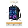 thumbnail image 5 of Jeiento Wolf Backpack for Boys with Lunch Box Pencil Case Water Bottle Book Bag for Kids 8-12 Middle Elementary School Bag Purple Flower Shoulder Bag, 5 of 7