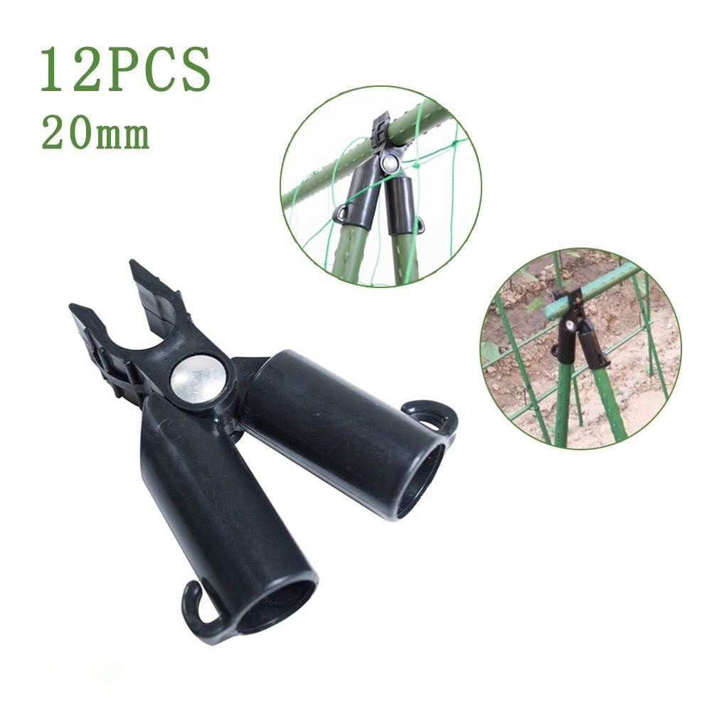 Siding Hooks for Hanging Outdoor 12X Garden Trellis Plant Awning Connector Joint Fixing Bracket for Tomato Cage 20Mm