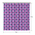 thumbnail image 5 of Pink Purple Checkered Pattern Shower Curtain 72"x72" ,Bathroom Decorative Shower Curtains Set with 12 Hooks,Modern Waterproof Washable Shower Curtain, 5 of 6