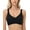 Black, variant on YANDW Wireless Everyday Bra No Underwire Comfort Full Coverage Bras for Women, White L