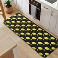thumbnail image 5 of Yellow Lemon Fruits Black Pattern Kitchen Rug Mat,Kitchen Runner Rugs Non Skid Washable,Decorative Kitchen Floor Mats for Kitchen,Sink,Laundry,17"x47.2", 5 of 7