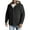 Black, variant on Bomber Jacket Men Men's Quilted Lined Work Shirt Jacket with Hood (Brown,XXL)