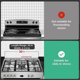 thumbnail image 4 of 30inch Slide-in Range Rear Filler Kit,StoveGap Filler Strip, Stainless Steel Backsplash for Stove, 4 of 5