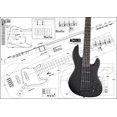 thumbnail image 1 of Plan of Fender Jazz Bass 5 String - Full Scale Print, 1 of 1