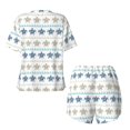 thumbnail image 5 of Naloa Sea Turtle Women's Short-Sleeved Pajama Set, Loungewear, Summer pajamas, Breathable Cozy - Small, 5 of 9