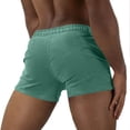 thumbnail image 5 of Vhkiploz Summer Running Shorts for Men's Beachwear Daily Board Shorts Solid Color Elastic Workout Sporty Athletic Shorts, 5 of 5