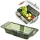 thumbnail image 3 of Escurridor de platos extensible, cesta organizadora, fregadero telescópico de plástico Verde, 3 of 8